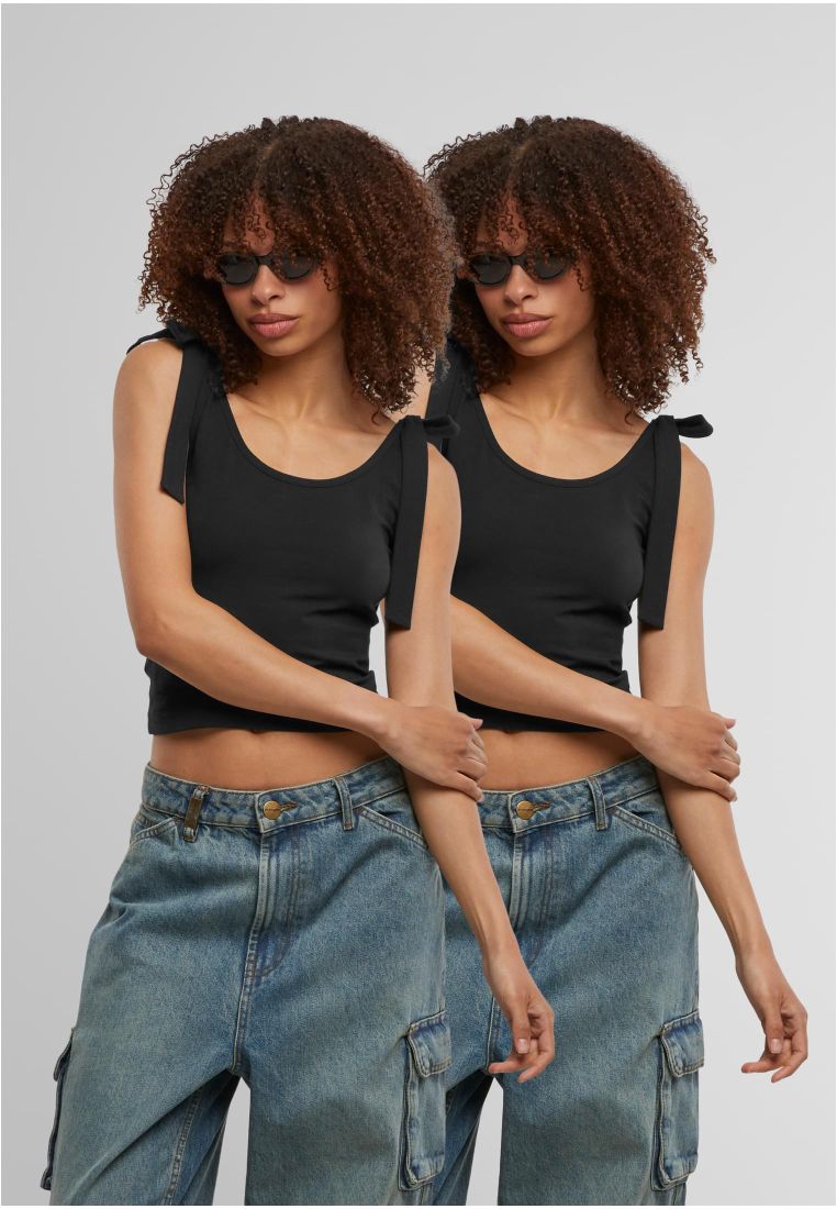 Ladies Tied Basic Jersey Top 2-Pack -  - TTUTB7520A - 34