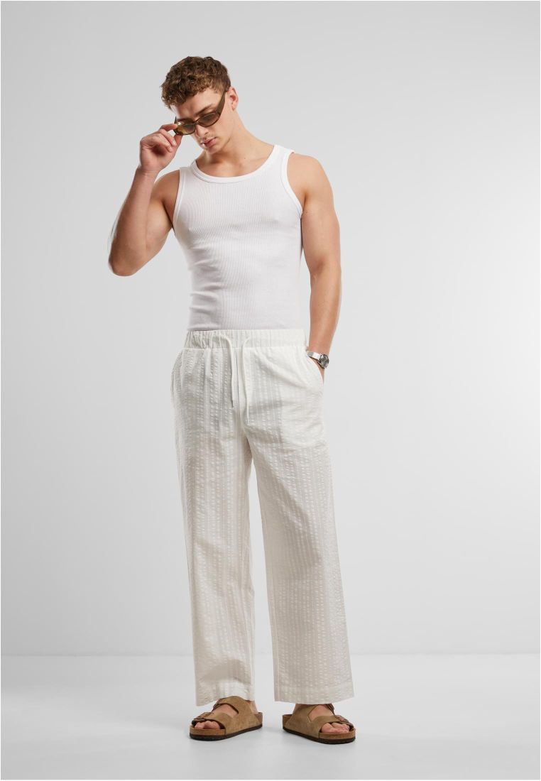 Loose Seersucker Pants - - TTUTB7566 - 278