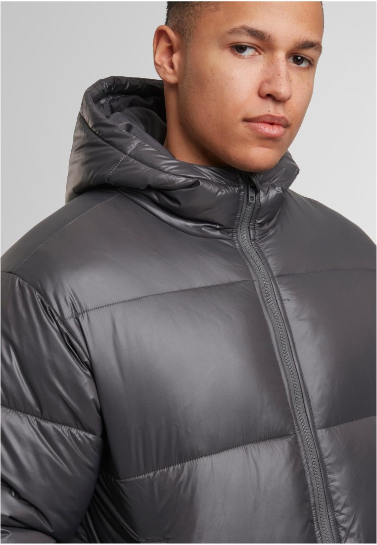 Shiny Puffer Jacket With Hood - - TTUTB7585 - 757