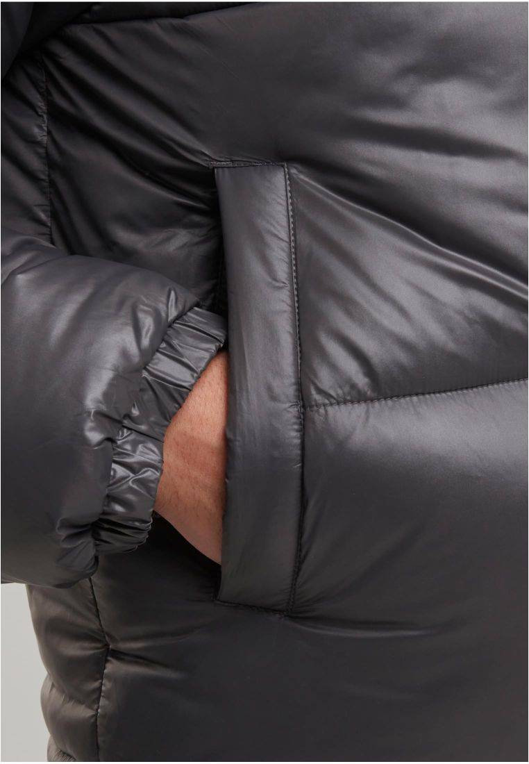 Shiny Puffer Jacket With Hood - - TTUTB7585 - 758