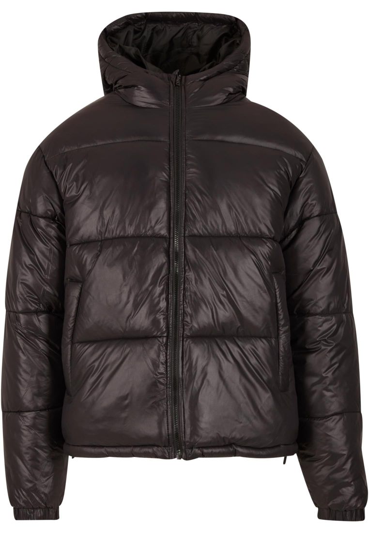 Shiny Puffer Jacket With Hood -  - TTUTB7585 - 32