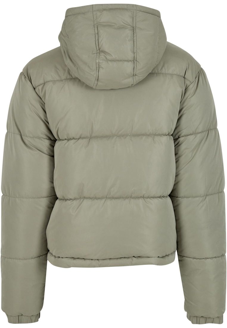 Ladies Peached Puffer Jacket With Hood -  - TTUTB7587 - 7