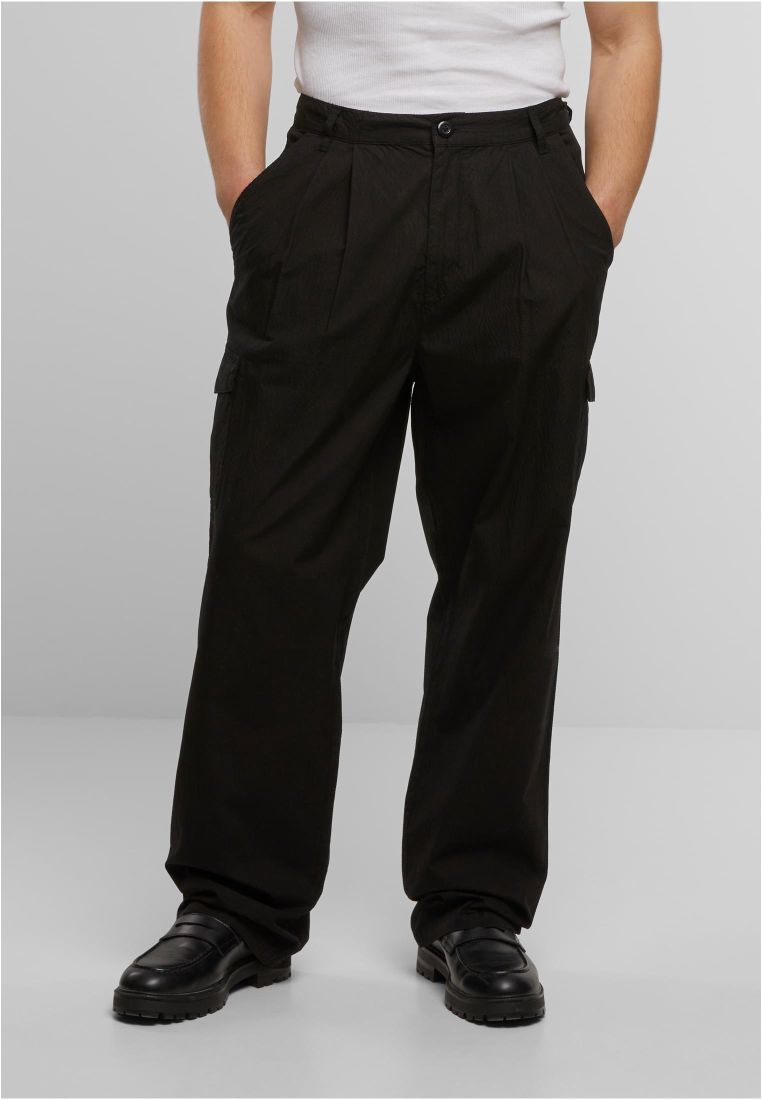 Wide Pleated Cargo Pants -  - TTUTB7604 - 1