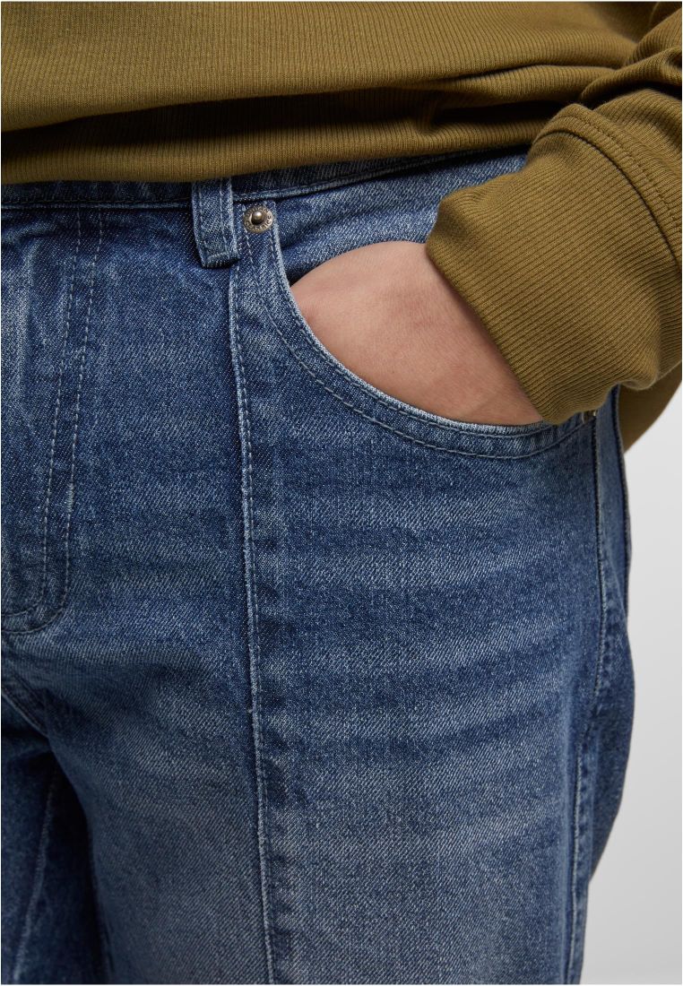 Wide Leg Denim With Dividing Seams -  - TTUTB7605 - 39