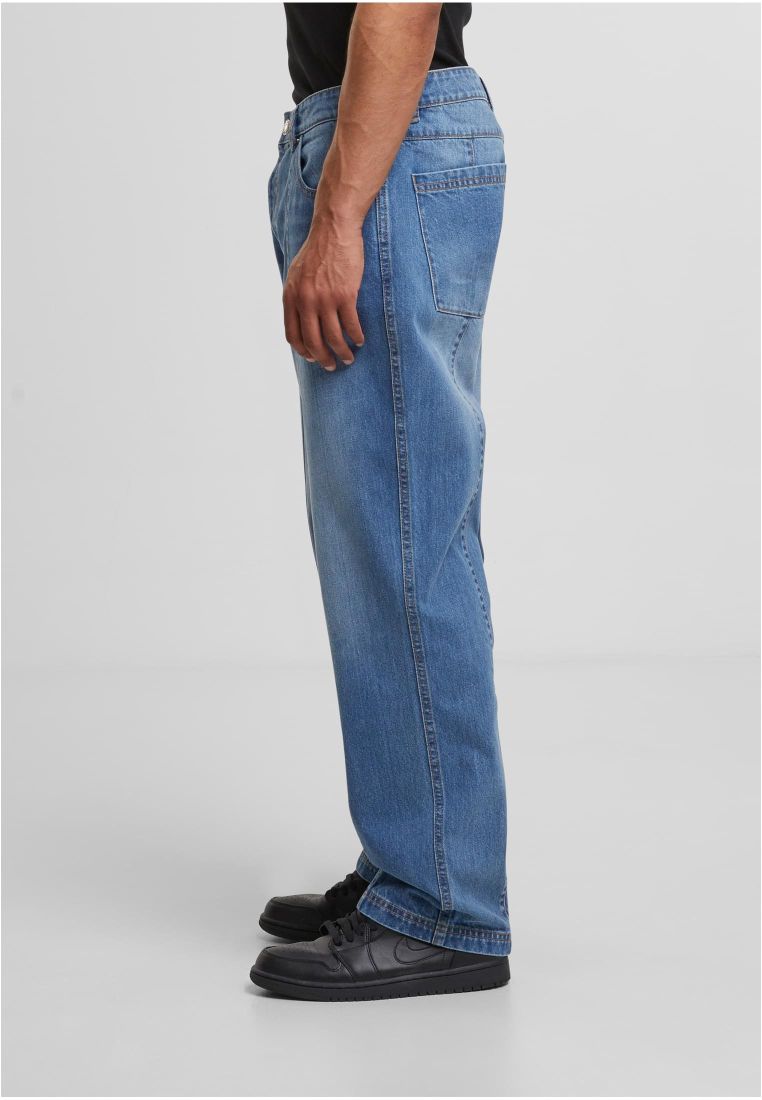 Wide Leg Denim With Dividing Seams -  - TTUTB7605 - 4