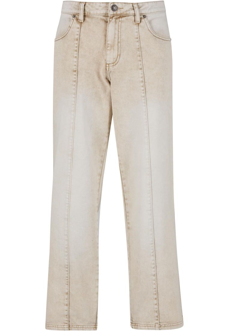 Wide Leg Denim With Dividing Seams -  - TTUTB7605 - 369