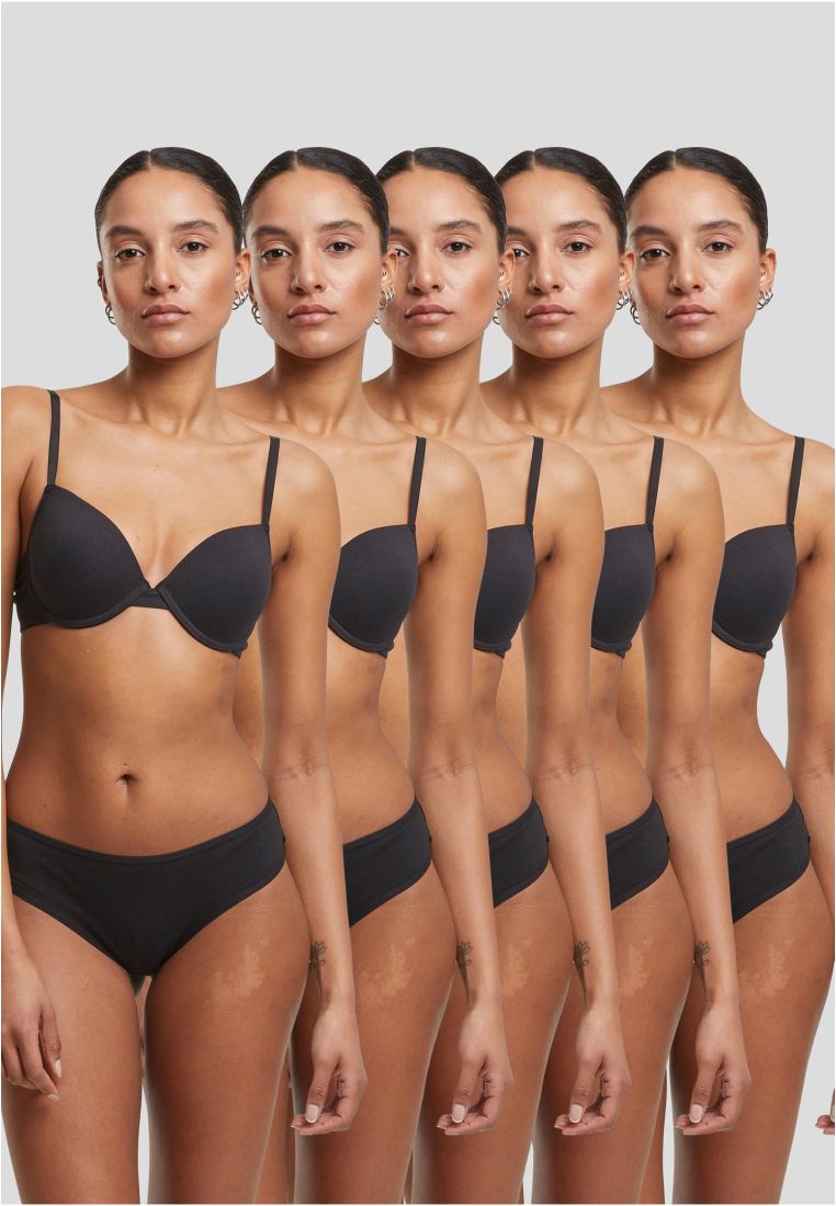 Ladies Basic Cotton Brazilian 5-Pack -  - TTUTB7659C - 34