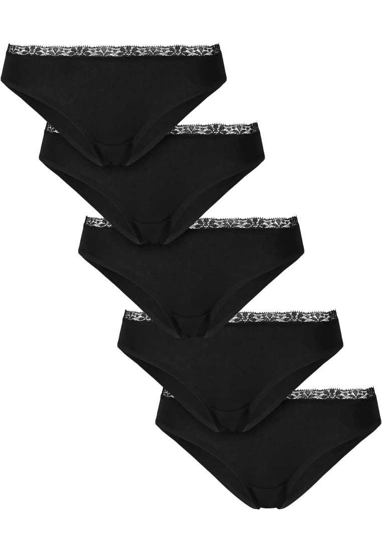 Ladies Basic Cotton Brazilian Lace 5-Pac -  - TTUTB7660C - 7