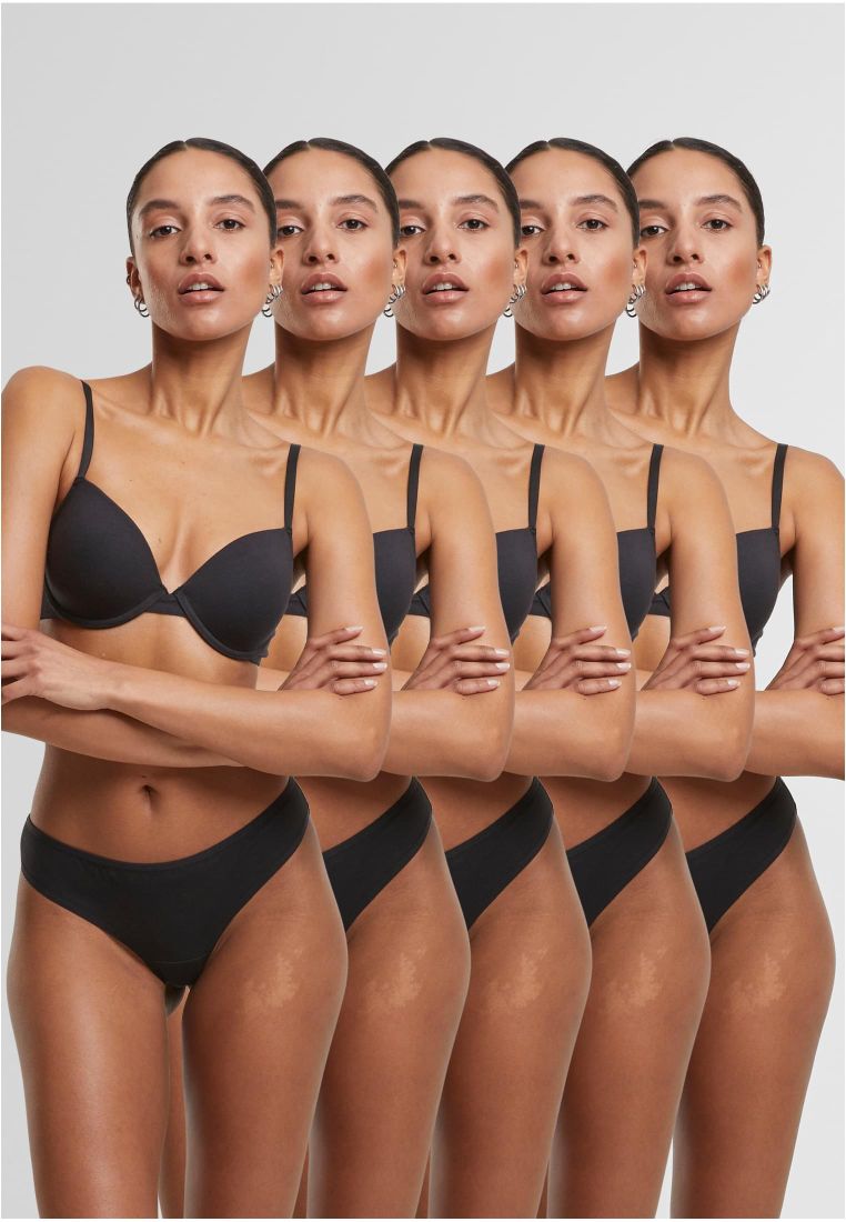 Ladies Basic Cotton Tanga 5-Pack -  - TTUTB7666C - 3