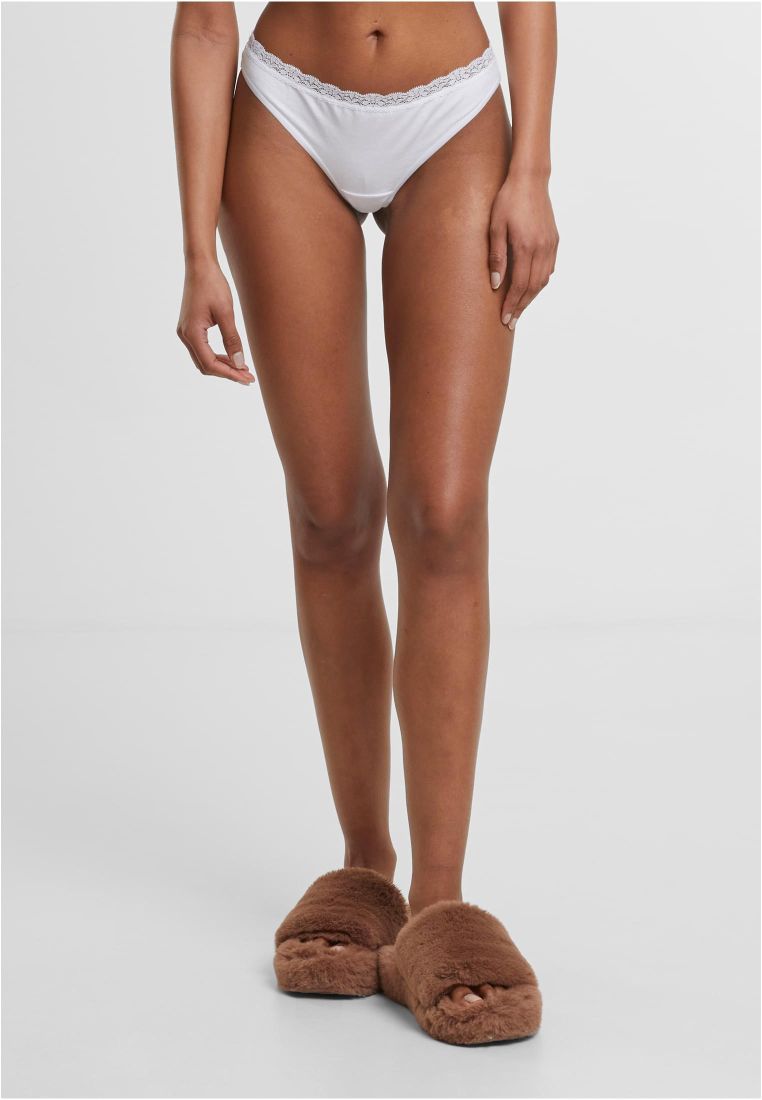 Ladies Basic Cotton Tanga Lace 5-Pack -  - TTUTB7667C - 181