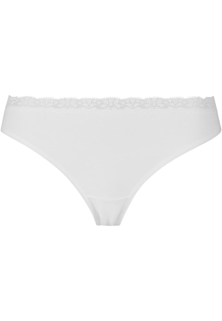 Ladies Basic Cotton Tanga Lace 5-Pack - - TTUTB7667C - 189