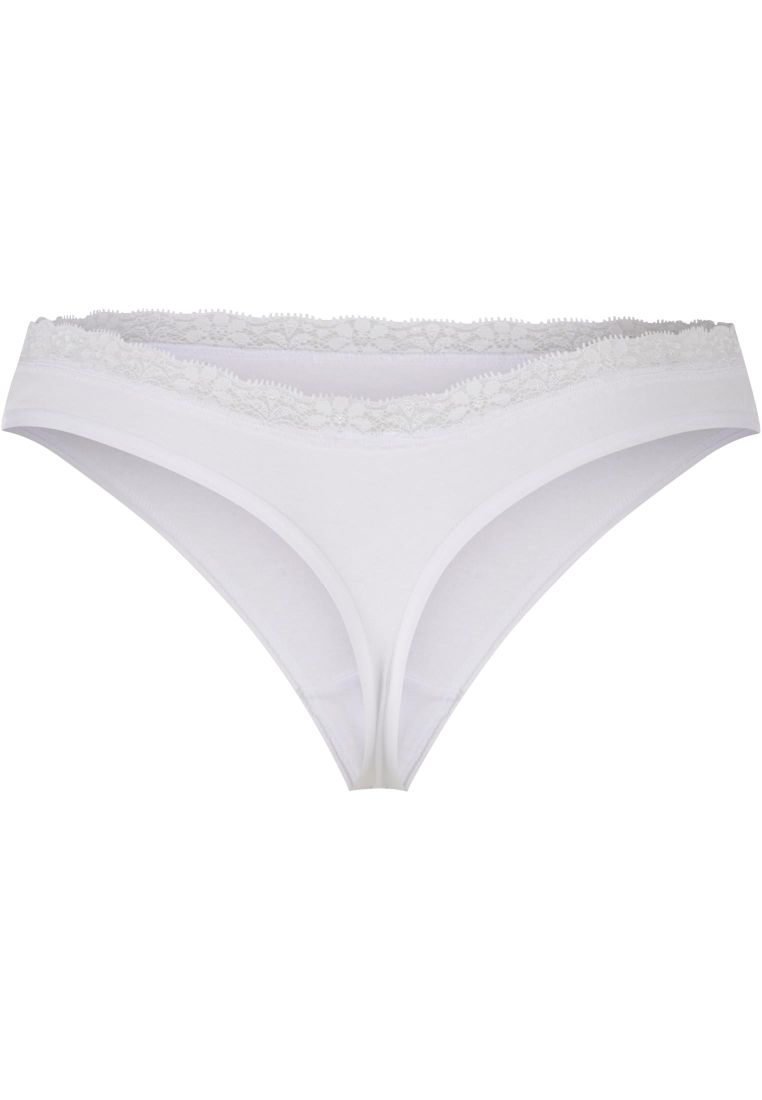 Ladies Basic Cotton Tanga Lace 5-Pack - - TTUTB7667C - 190