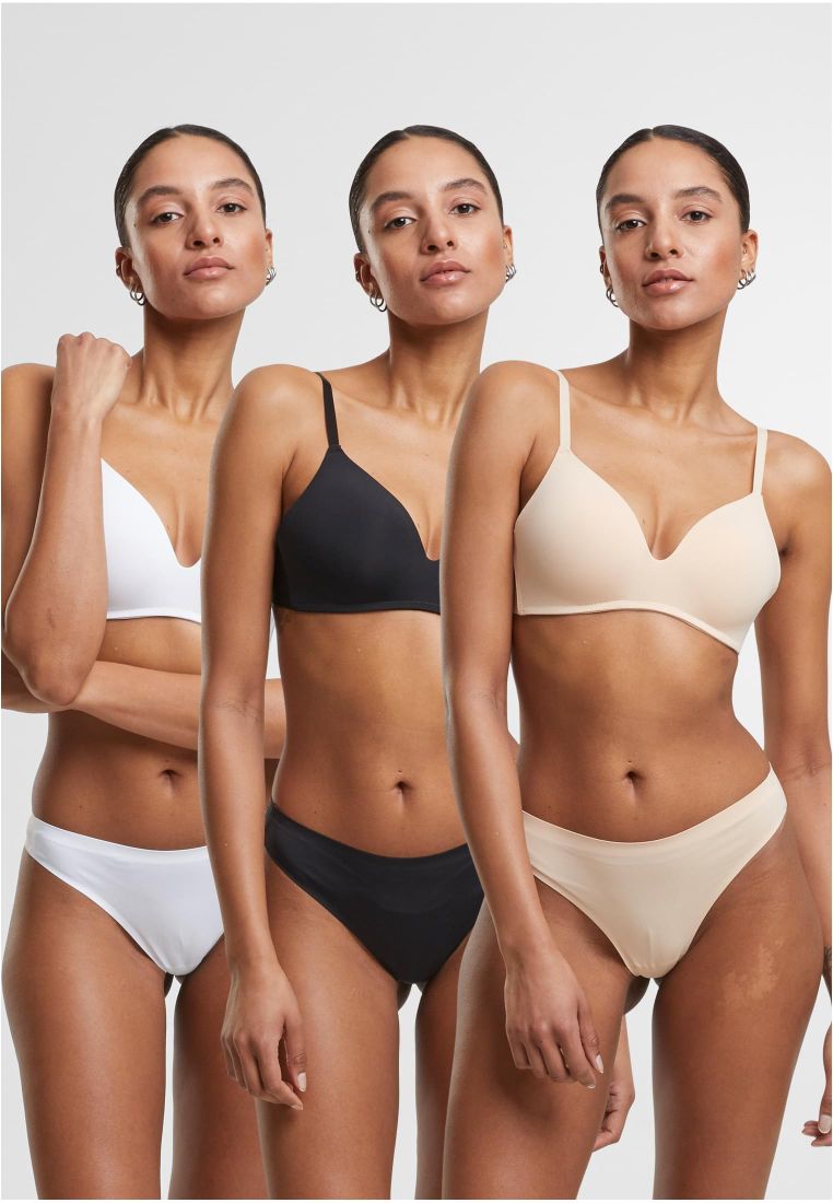 Ladies Bonded Tanga 3- Pack - - TTUTB7669B - 3