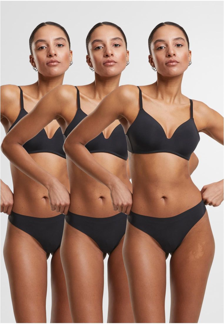 Ladies Lasercut Tanga 3-Pack - - TTUTB7670B - 184