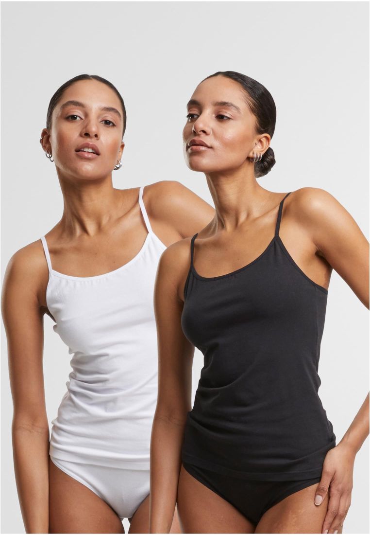 Ladies Basic Tank Top Cotton 2-Pack - - TTUTB7673A - 34