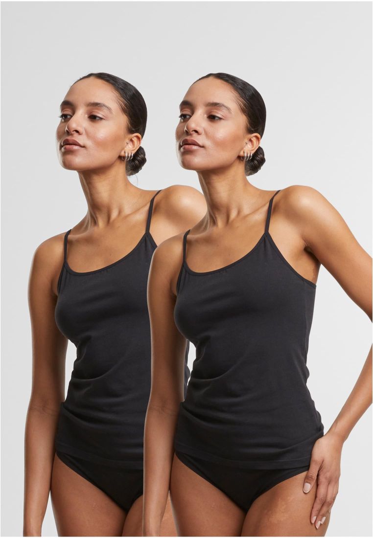 Ladies Basic Tank Top Cotton 2-Pack - - TTUTB7673A - 334