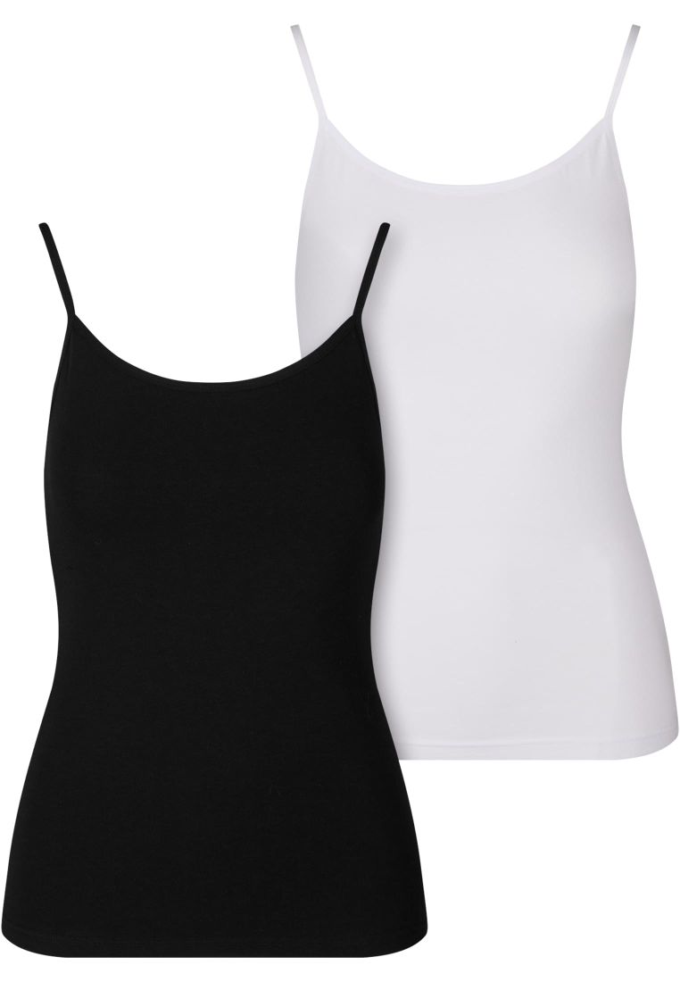 Ladies Basic Tank Top Cotton 2-Pack - - TTUTB7673A - 35