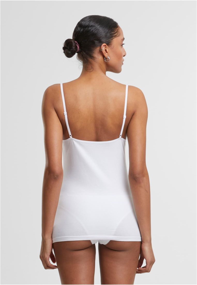 Ladies Basic Tank Top Cotton Lace 2-Pack - - TTUTB7674A - 5