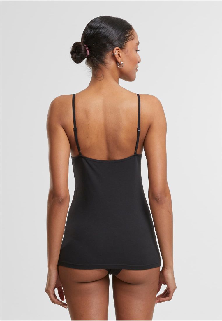 Ladies Basic Tank Top Cotton Lace 2-Pack - - TTUTB7674A - 336