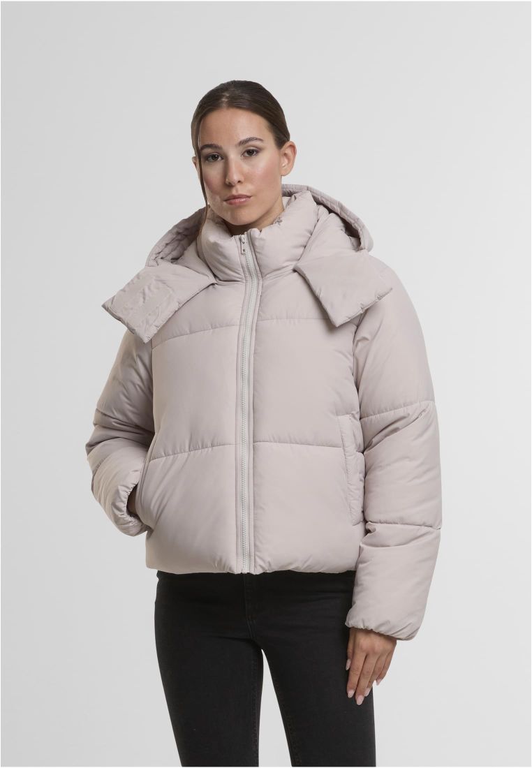 Ladies Hooded Collar Puffer Jacket -  - TTUTB7797 - 1