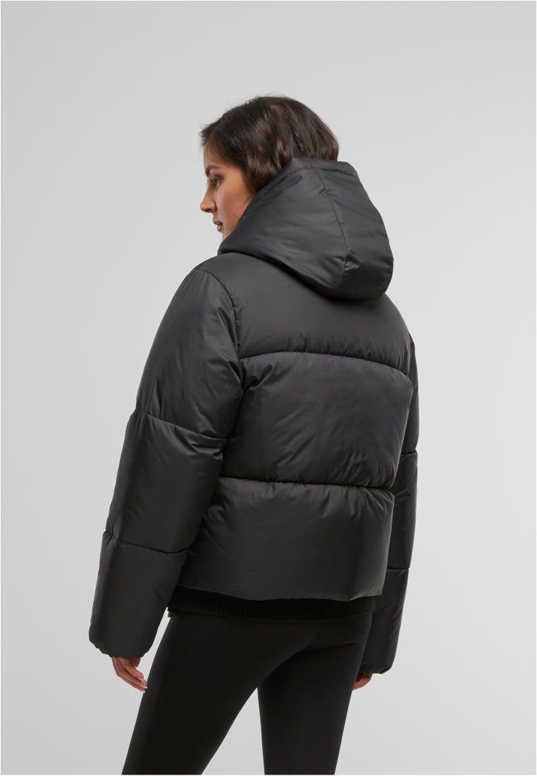 Ladies Hooded Collar Puffer Jacket - - TTUTB7797 - 35