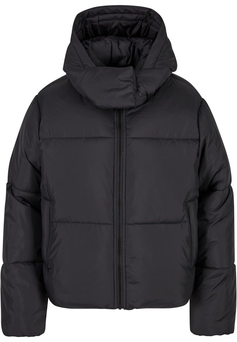 Ladies Hooded Collar Puffer Jacket - - TTUTB7797 - 32