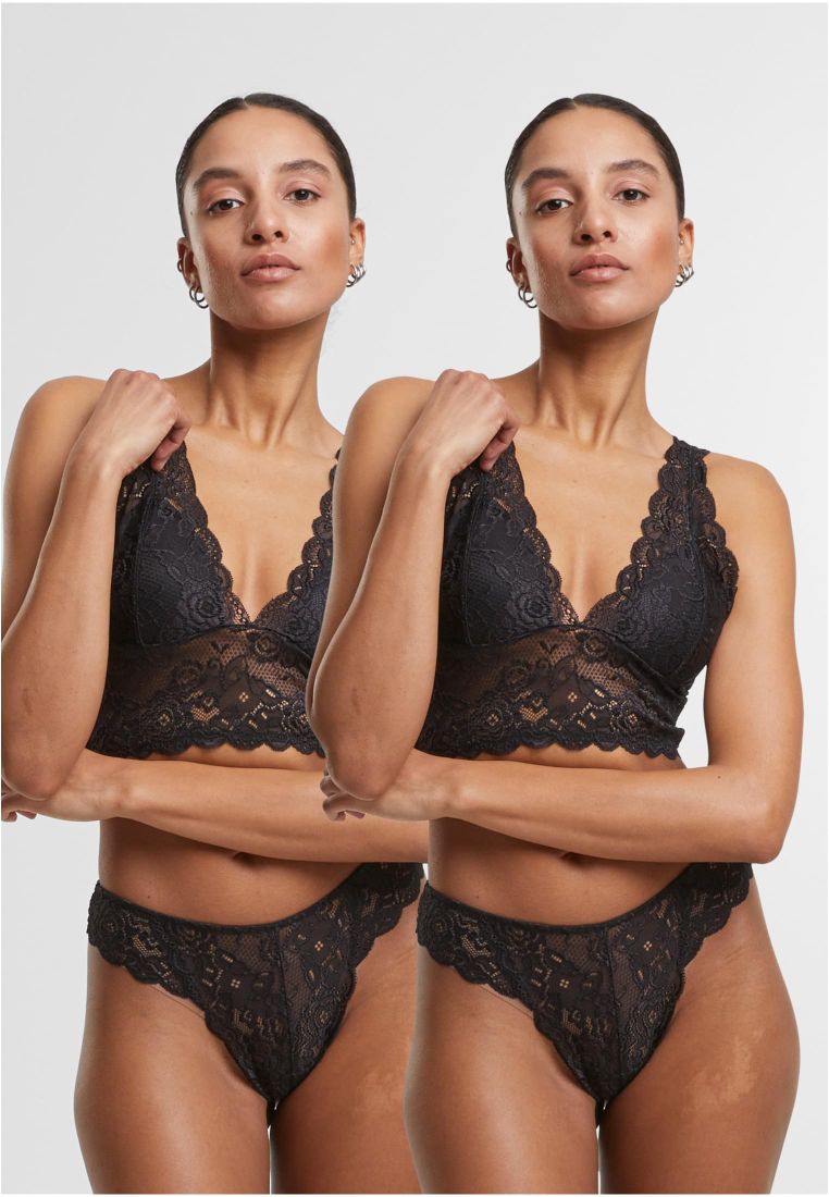 Ladies Allover Lace Tanga 2-Pack -  - TTUTB7847A - 334