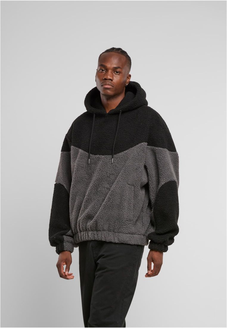 Weavy Colorblock Teddy Hoodie -  - TTUTB7924 - 1