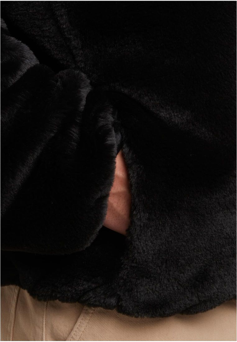 Full Zip Faux Fur Hoodie - - TTUTB7932 - 7