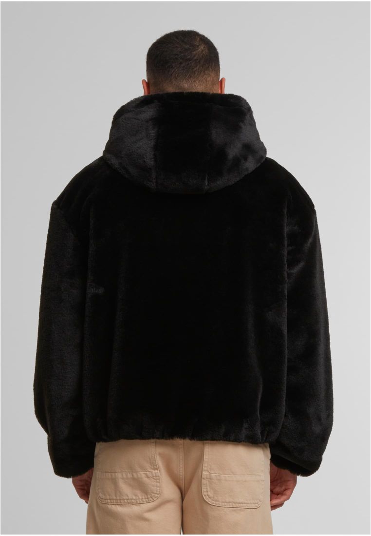 Full Zip Faux Fur Hoodie - - TTUTB7932 - 4