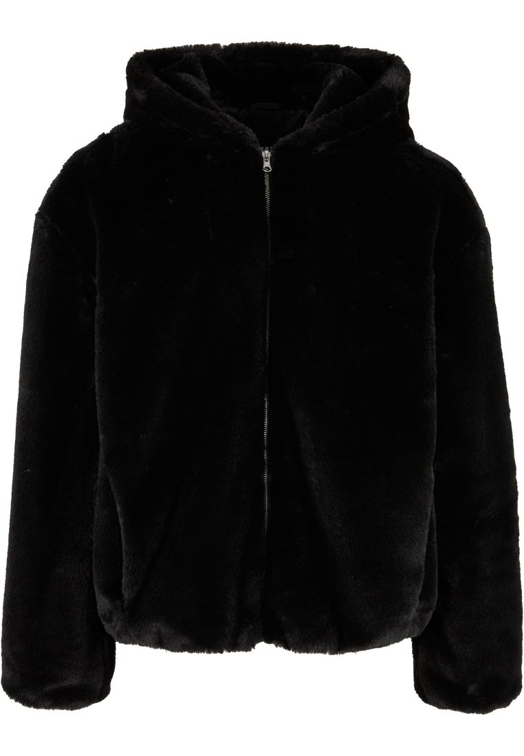 Full Zip Faux Fur Hoodie -  - TTUTB7932 - 32