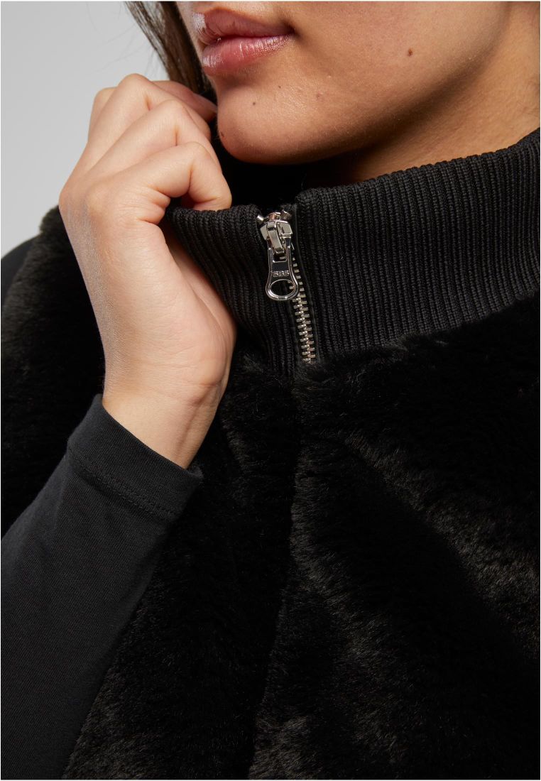 Ladies Cropped Faux Fur Vest -  - TTUTB7933 - 6