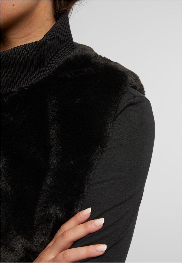 Ladies Cropped Faux Fur Vest -  - TTUTB7933 - 7
