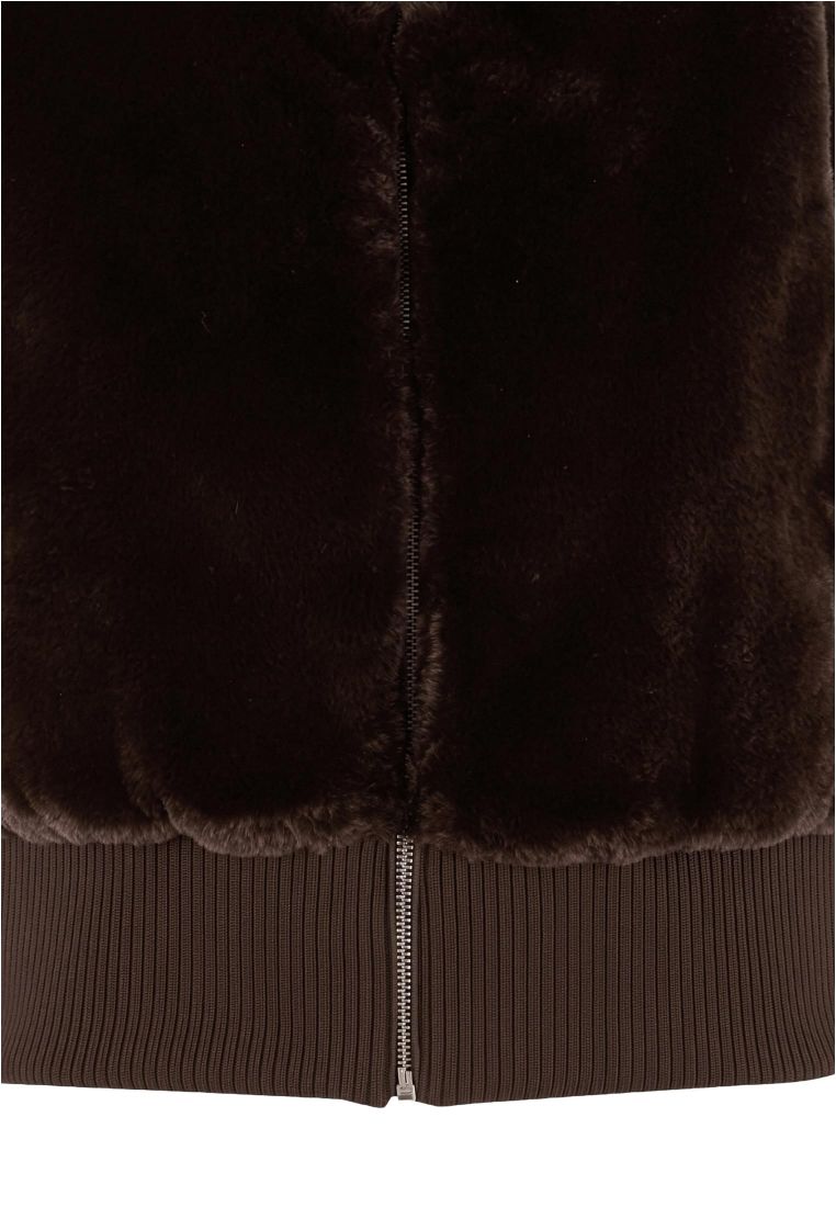 Ladies Cropped Faux Fur Vest -  - TTUTB7933 - 310