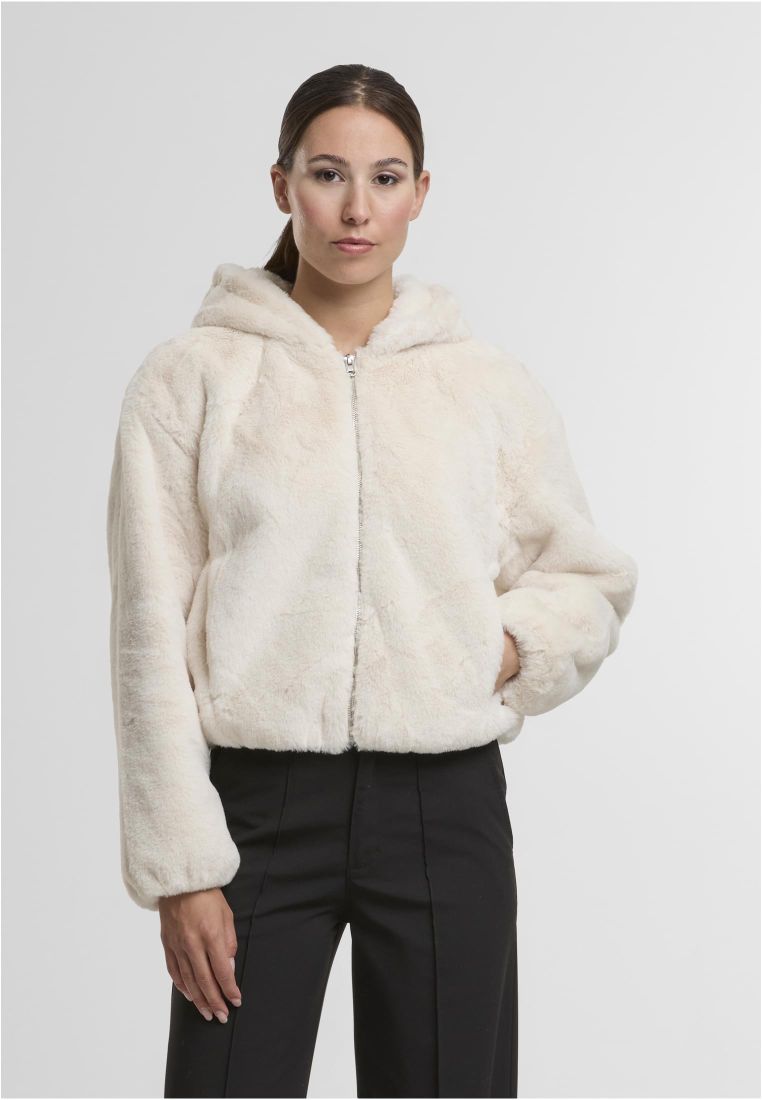 Ladies Full Zip Faux Fur Hoodie -  - TTUTB7934 - 181