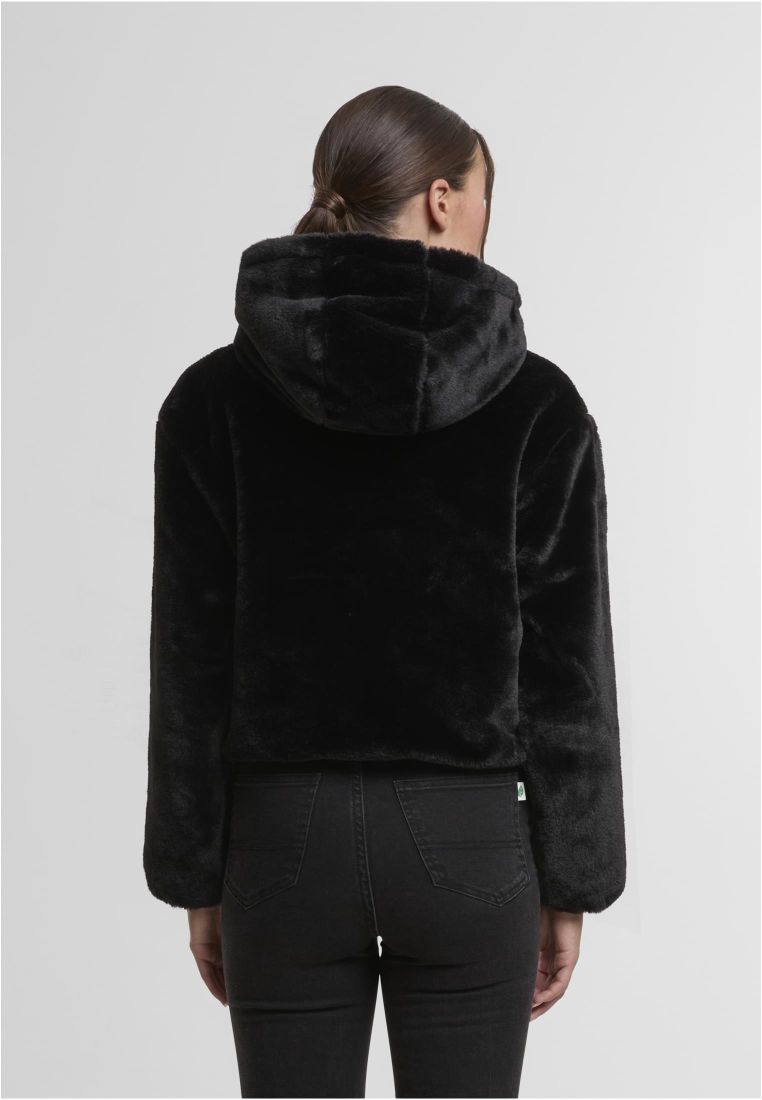 Ladies Full Zip Faux Fur Hoodie - - TTUTB7934 - 4