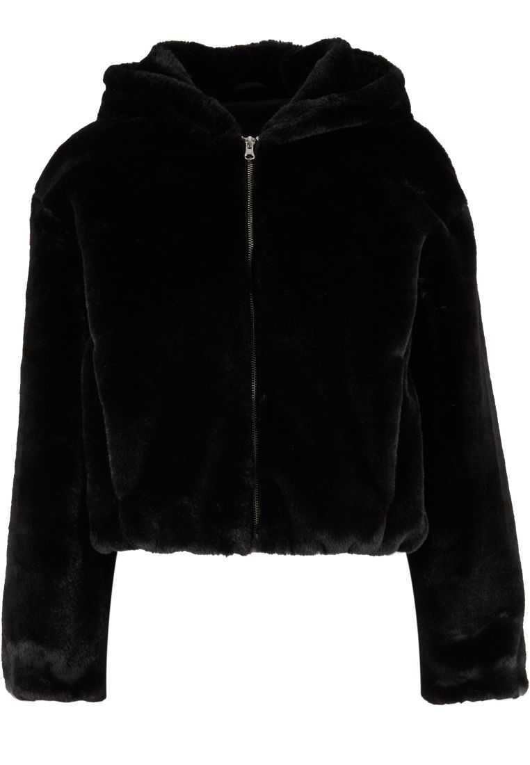 Ladies Full Zip Faux Fur Hoodie -  - TTUTB7934 - 32