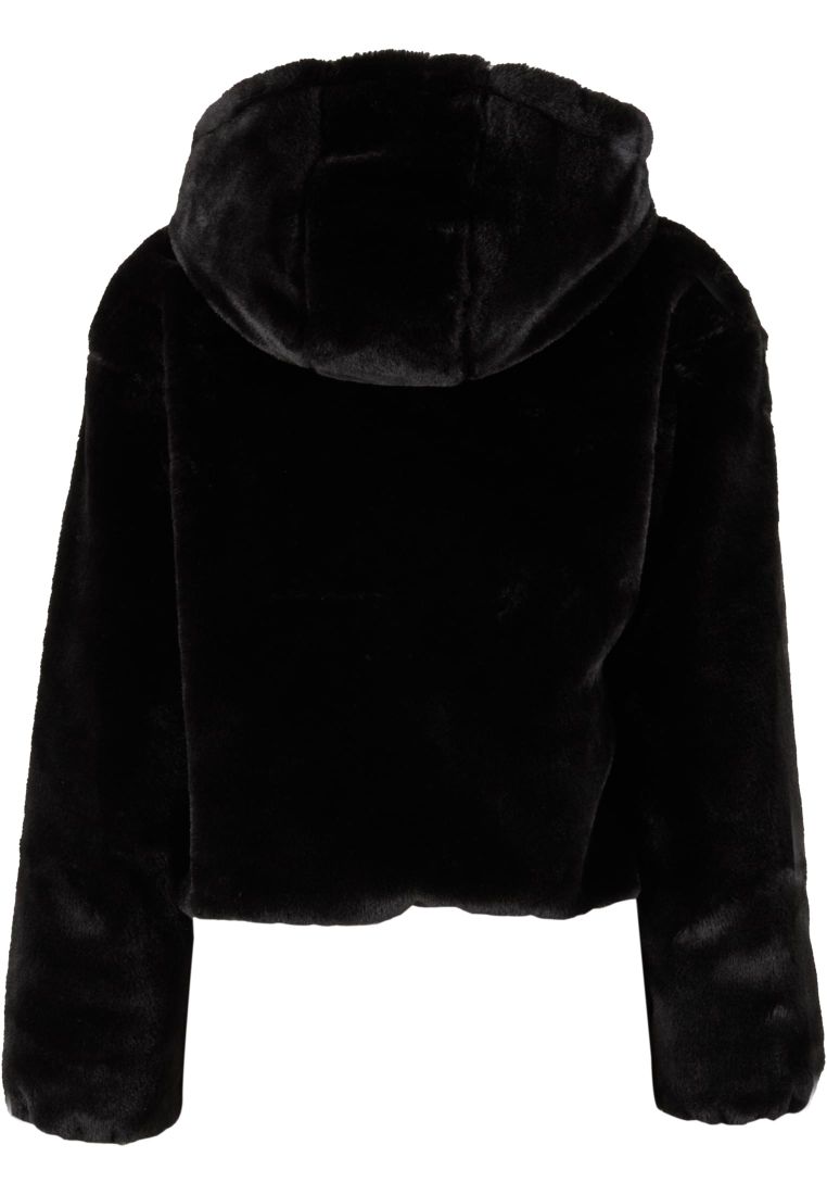Ladies Full Zip Faux Fur Hoodie - - TTUTB7934 - 38
