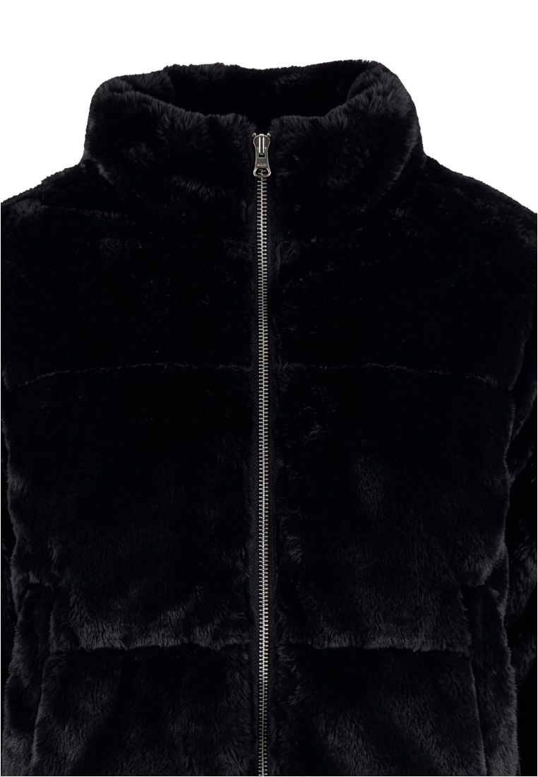 Ladies Short Faux Fur Puffer Jacket - - TTUTB7935 - 40