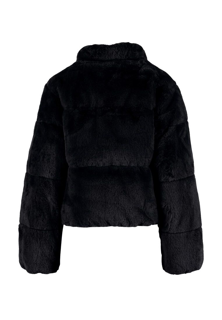 Ladies Short Faux Fur Puffer Jacket - - TTUTB7935 - 39