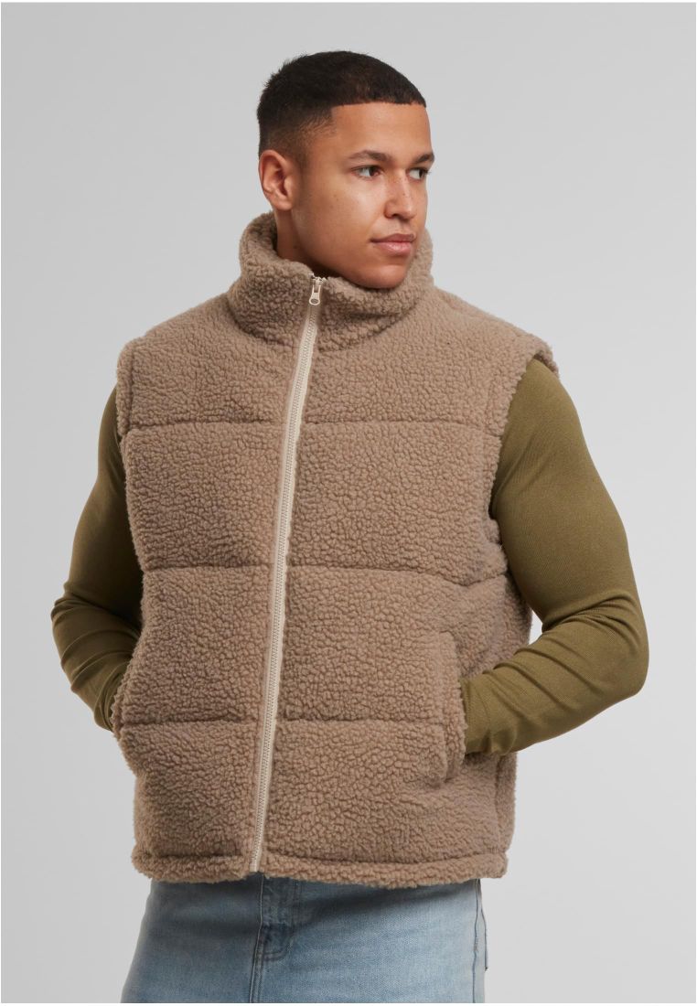 Basic Teddy Puffer Vest -  - TTUTB7939 - 271