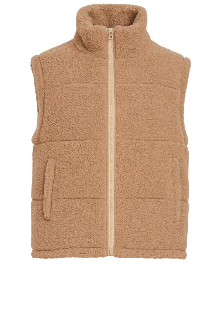 Basic Teddy Puffer Vest - - TTUTB7939 - 272