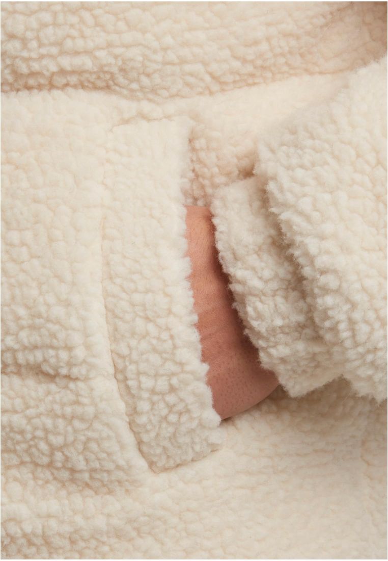 Fabric Mix Teddy Puffer Jacket - - TTUTB7940 - 518