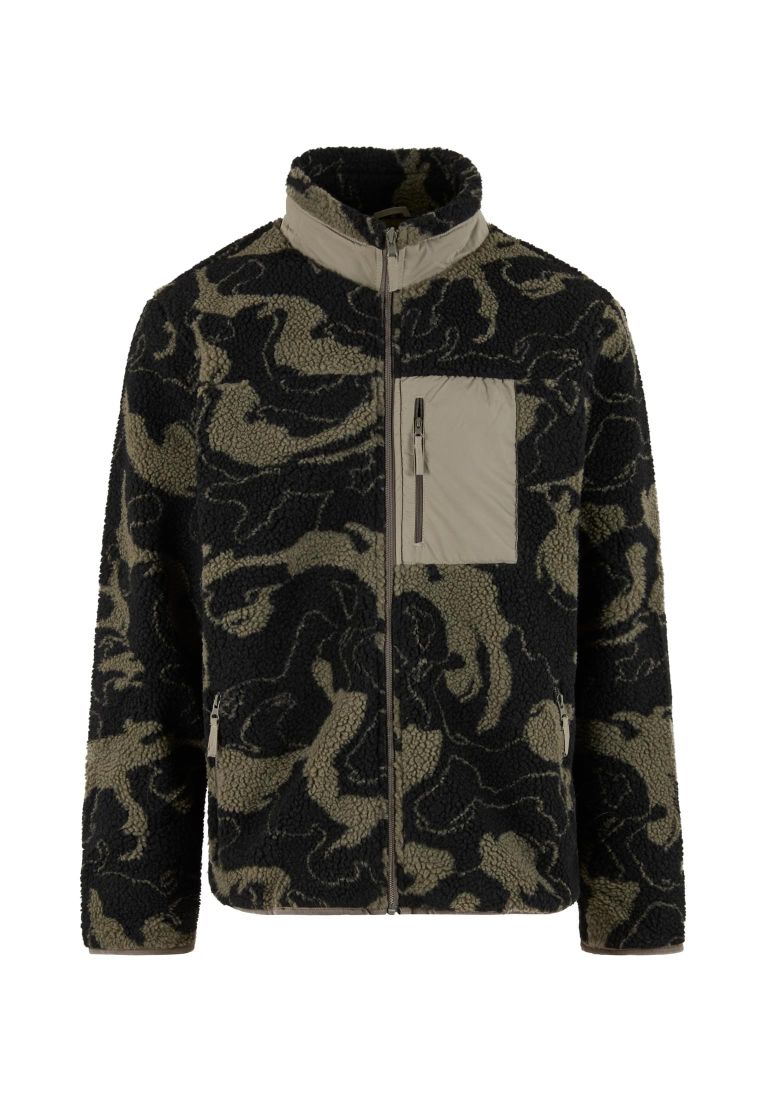 Pattern Teddy Trackjacket - Mens Jackets - TTUTB8025 - 32