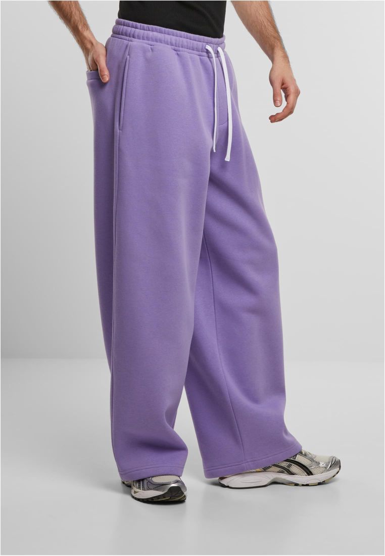 Fluffy Wide Leg Trackpants - Mens Pants - TTUTB8031 - 757