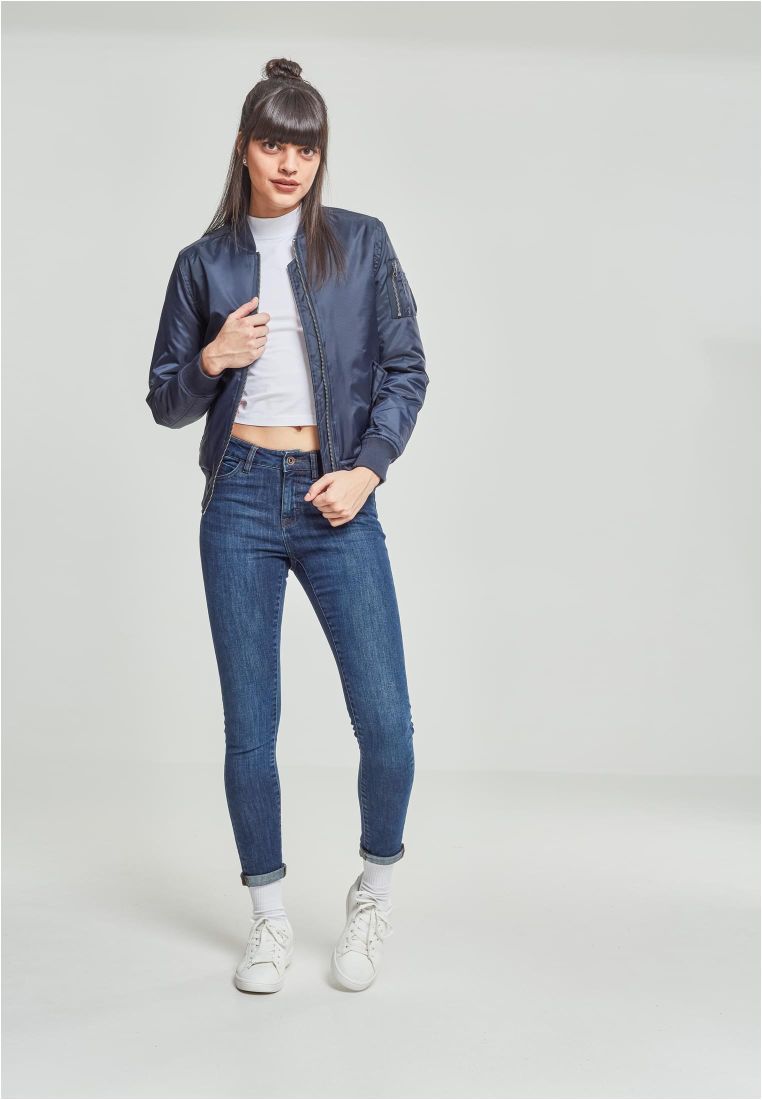 Ladies Basic Bomber Jacket - Naisten Takit - TTUTB807 - 308