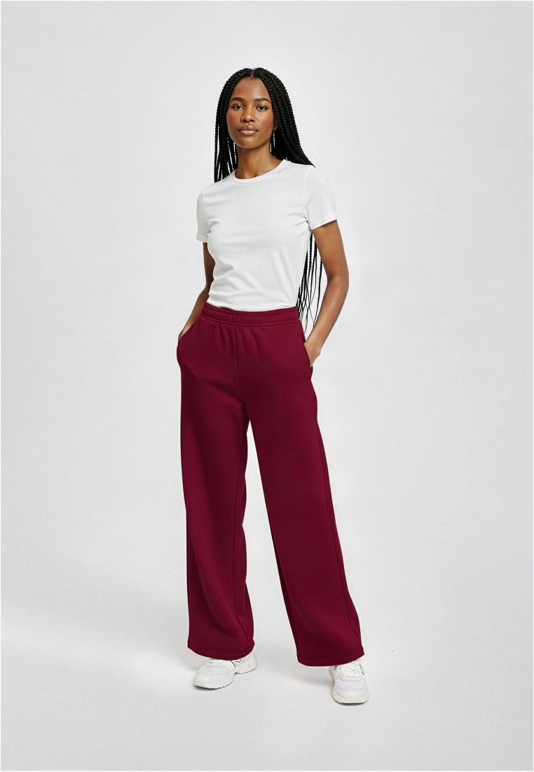 Ladies Fluffy Wideleg Trackpants - Naisten Housut - TTUTB8169 - 576