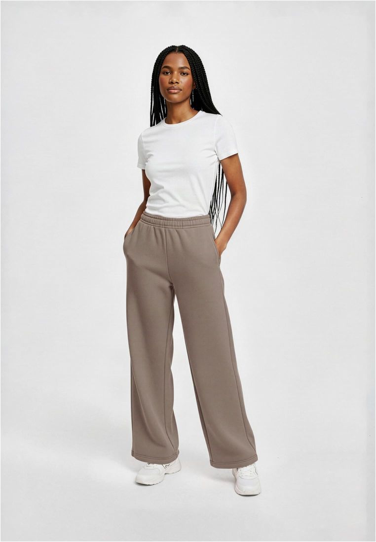 Ladies Fluffy Wideleg Trackpants - Naisten Housut - TTUTB8169 - 1654