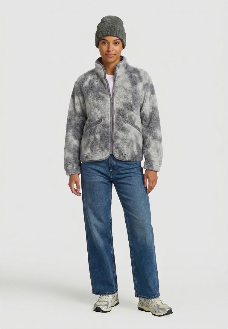 Ladies Printed Sherpa Jacket - Naisten Takit - TTUTB8505 - 336