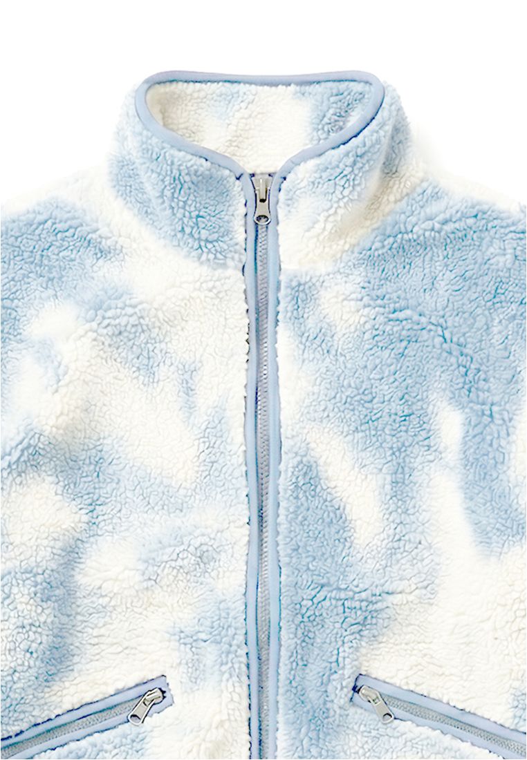 Ladies Printed Sherpa Jacket - Naisten Takit - TTUTB8505 - 189